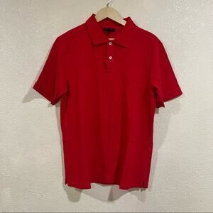 Express red short sleeve polo shirt